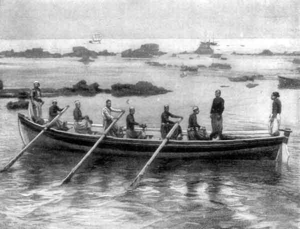 A CREW OF JAFFA BOATMEN.