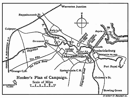 [Illustration: Hooker’s Plan of Campaign.]
