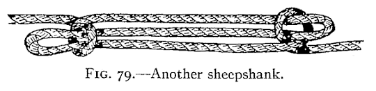 Illustration: FIG. 79.—Another sheepshank.