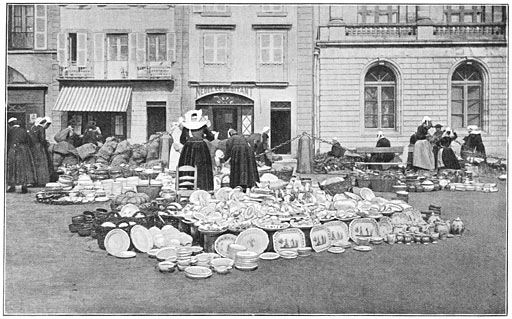 Pottenmarkt te Quimper.