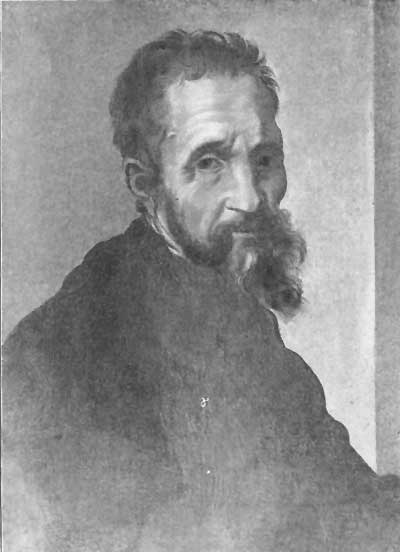 MICHELANGELO BUONAROTTI. Attributed to Bugiardini. Uffizi Gallery, Florence.