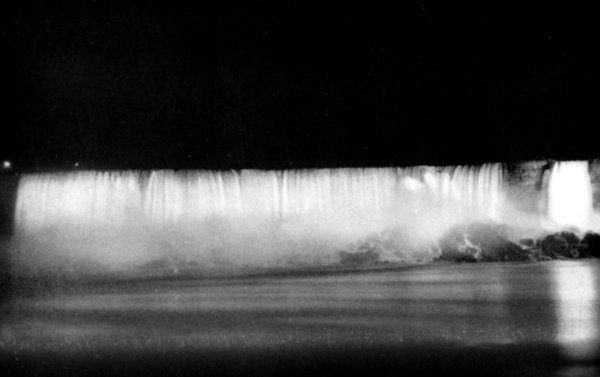 NIAGARA FALLS FLOODED WITH LIGHT