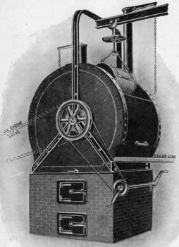 "HAMEL-SMITH" ROTARY DRYER. (Made by Messrs. David Bridge and Co., Manchester).