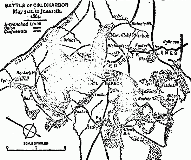 BATTLE of COLD HARBOR May 31st. to June 12th. 1864.