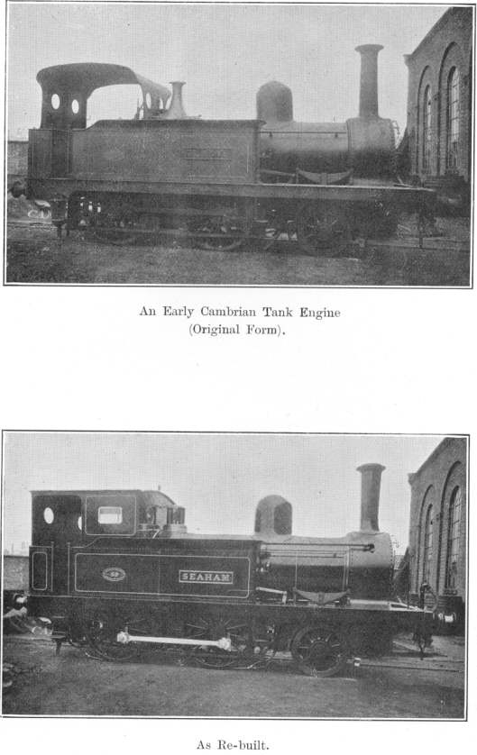 An Early Cambrian Tank Engine.  Original Form (top), As Re-built (bottom)