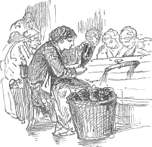 women washing champagne bottles