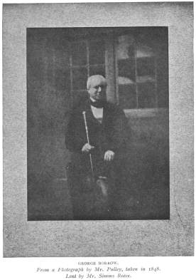 George Borrow.  From a Photograph by Mr. Pulley, taken in 1848.   Lent by Mr. Simms Reeve