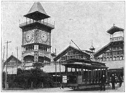 Het marktstation te Georgetown.