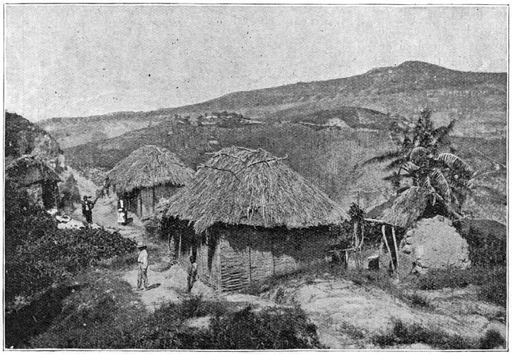 Landschap te Barbados. De huttengevangenis Turner Hall.