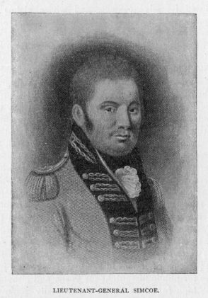 Lieutenant-General Simcoe.