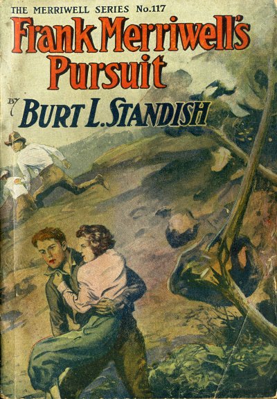 Cover, showing Frank outrunning a landslide while carrying Inza