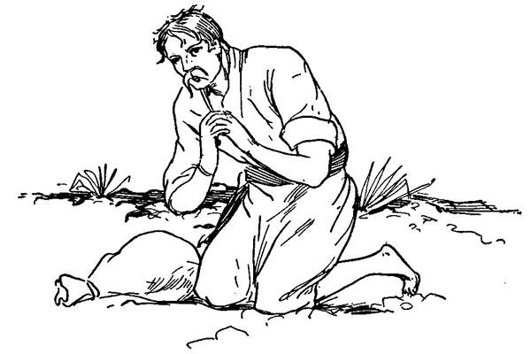 "The fisherman fell on his knees