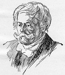 EDMOND DE GONCOURT. Unpublished portrait from life, by Georges Jeanniot.