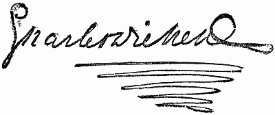 Signature: Charles Dickens