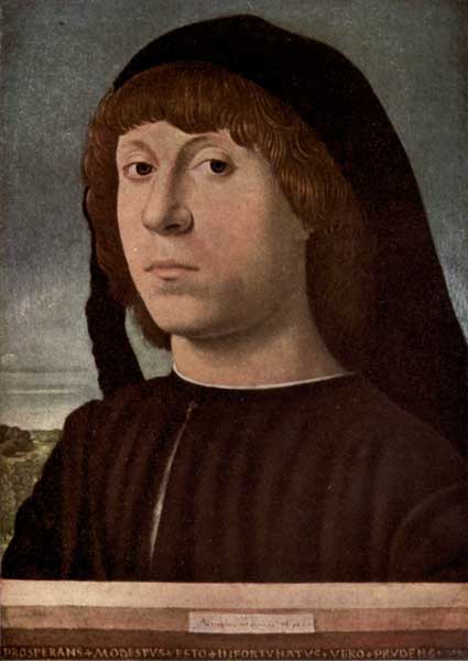 ANTONELLO DA MESSINA: PORTRAIT OF A YOUNG MAN