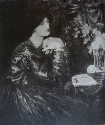 Mrs. William Morris.  “She was the most lovely woman I have ever known, her beauty was incredible.”—Theodore Watts-Dunton