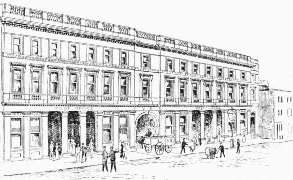 [By permission of "The Bristol Observer."  THE BRISTOL POST OFFICE AS ENLARGED IN 1889.