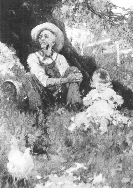"God Made This Day For Me"  From a painting by M. L. Bower.