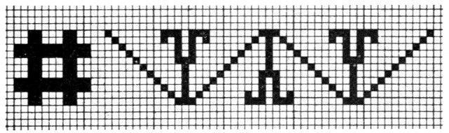 Pattern for border of Persian rug