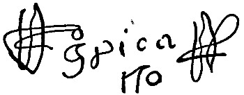 Autograph of Juan Pizarro.