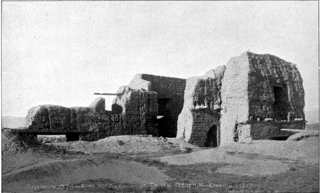 RUINS OF CHURCH AT PECOS.  See page 161.