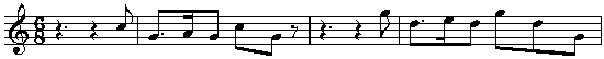 modern crotchet rests