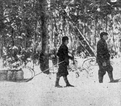 SNOWSHOEING OVER THE TRAPPING LINE.