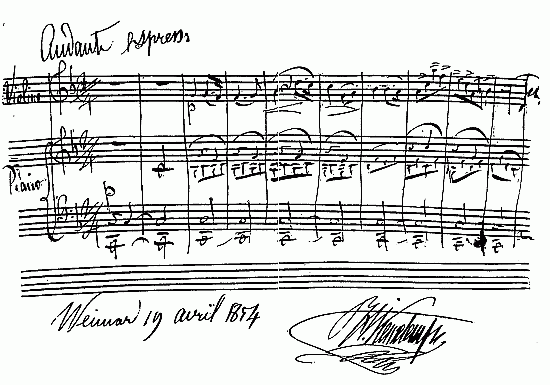 Autograph of Vieuxtemps