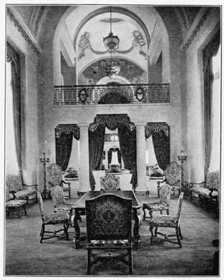 ONE OF THE RECEPTION ROOMS OF THE ARGENTINE PAVILION AT THE PANAMA PACIFIC EXPOSITION