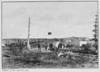 Photo: J. W. Tyrrell, 1900. LAST WOODS ON EAST SHORE, ARTILLERY LAKE