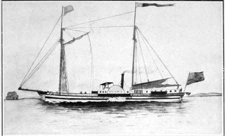 The ONTARIO. 1817. The second Steamer on Lake Ontario.  From the original drawing by Capt. Van Cleve page 21