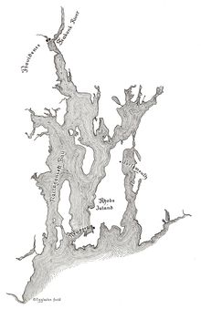 The early settlements on Narragansett Bay.