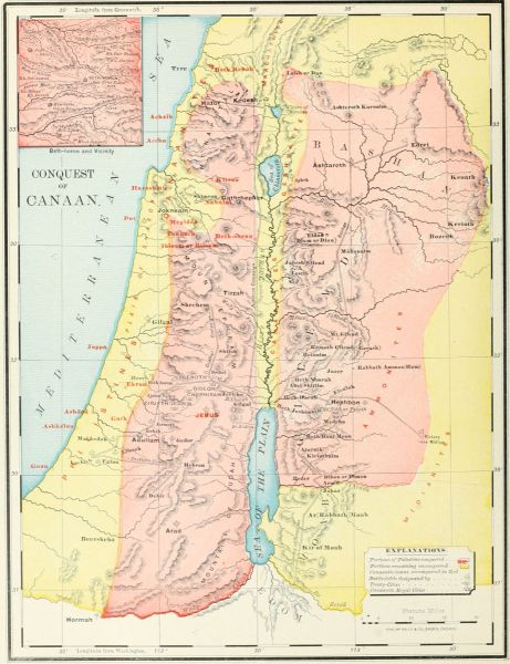 Beth-horon and Vicinity. and CONQUEST OF CANAAN.