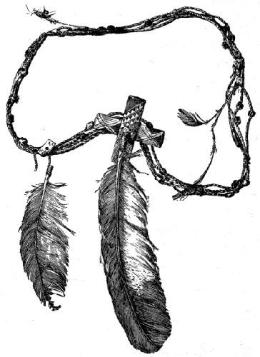 Fig. 439.—Four-strand medicine cord (Apache).