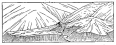 Fig. 182—Dissected alluvial fans on the border of the Urubamba Valley near Hacienda Chinche. A Characteristic feature of the valleys of the Peruvian Andes below the zone of glaciation but within the limits of its aggraditional effects. Through alluviation the valleys and basins of the Andean Cordillera, and vast areas of the great Amazon plains east of it, felt the effects of the glacial conditions of a past age.