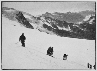 A “personally conducted” party on the Breithorn.