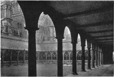 THE CLOISTERS, FROM THE NORTH-EAST CORNER.