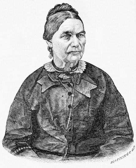 MADAM JULIA ATZEROTH. The lady who raised the first coffee grown in the United States. From a photograph by F. Pinard, Manatee and Tampa.