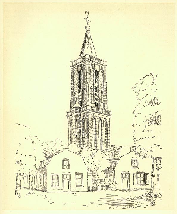 TOREN VAN DE KERK TE LOENEN (U.).