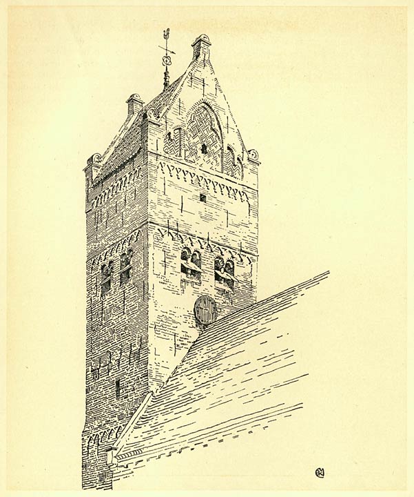 TOREN VAN DE KERK TE JORWERD. (FR.)