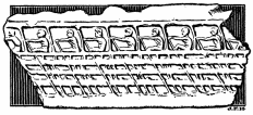 Rowers in an Athenian warship, about 400 B.C. (Fragment of relief found on the Acropolis)