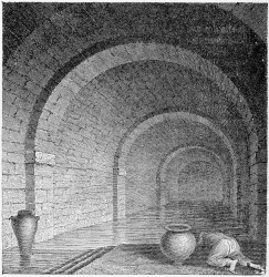 A VIEW OF THE ANCIENT MOORISH BATH AT CINTRA.  (From Murphy’s “Travels in Portugal,” 1795.)