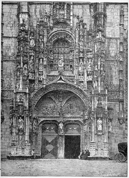 GATE AND WINDOW OF THE MONASTERY OF BELEM.