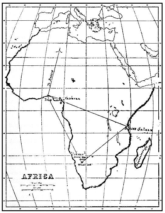 ILLUSTRATING GERMANY'S WIRELESS SYSTEM EMBRACING AFRICA.