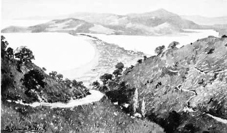 The Lines of Chatalja  The south extremity of the lines by the Sea of Marmora. The road leads down to the village of Küjük Chekmedje, with its bridge across which the Bulgarians attempted an attack, but were checked by the fire of a Turkish warship in the bay.