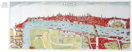 LONDON IN 1588  (From Wm. Smith’s MS. in The British Museum).