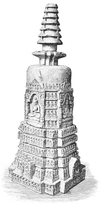 VOTIVE STŪPA, RECENTLY FOUND AT BUDDHA-GAYĀ.