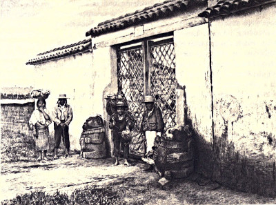 Stone idols on the road to Mixco