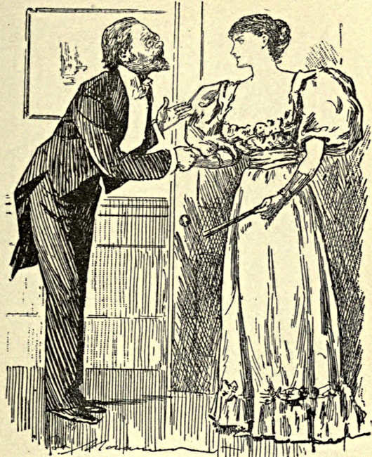 Gentleman greeting a lady at a party