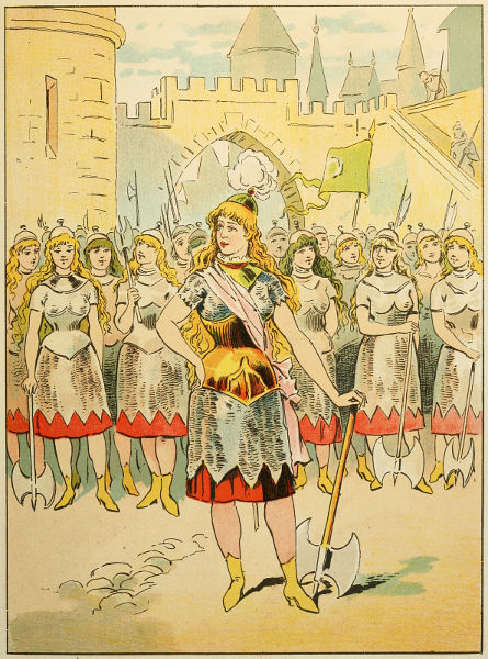 Ida, dressed for battle